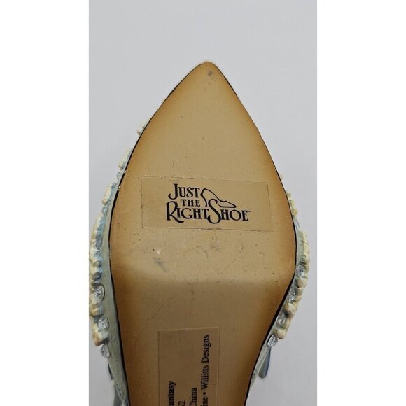 Vintage Retired Just The Right Shoe By Raine - Frosted Fantasy Embellished - Picture 4 of 6